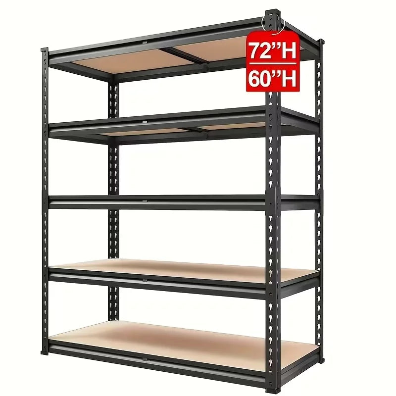 Heavy-Duty Metal Storage Rack – 2000lb Capacity, Adjustable