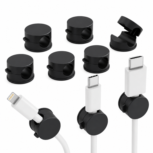 Magnetic Cable Clips – 6PCS Adjustable Cord Organizer Holder