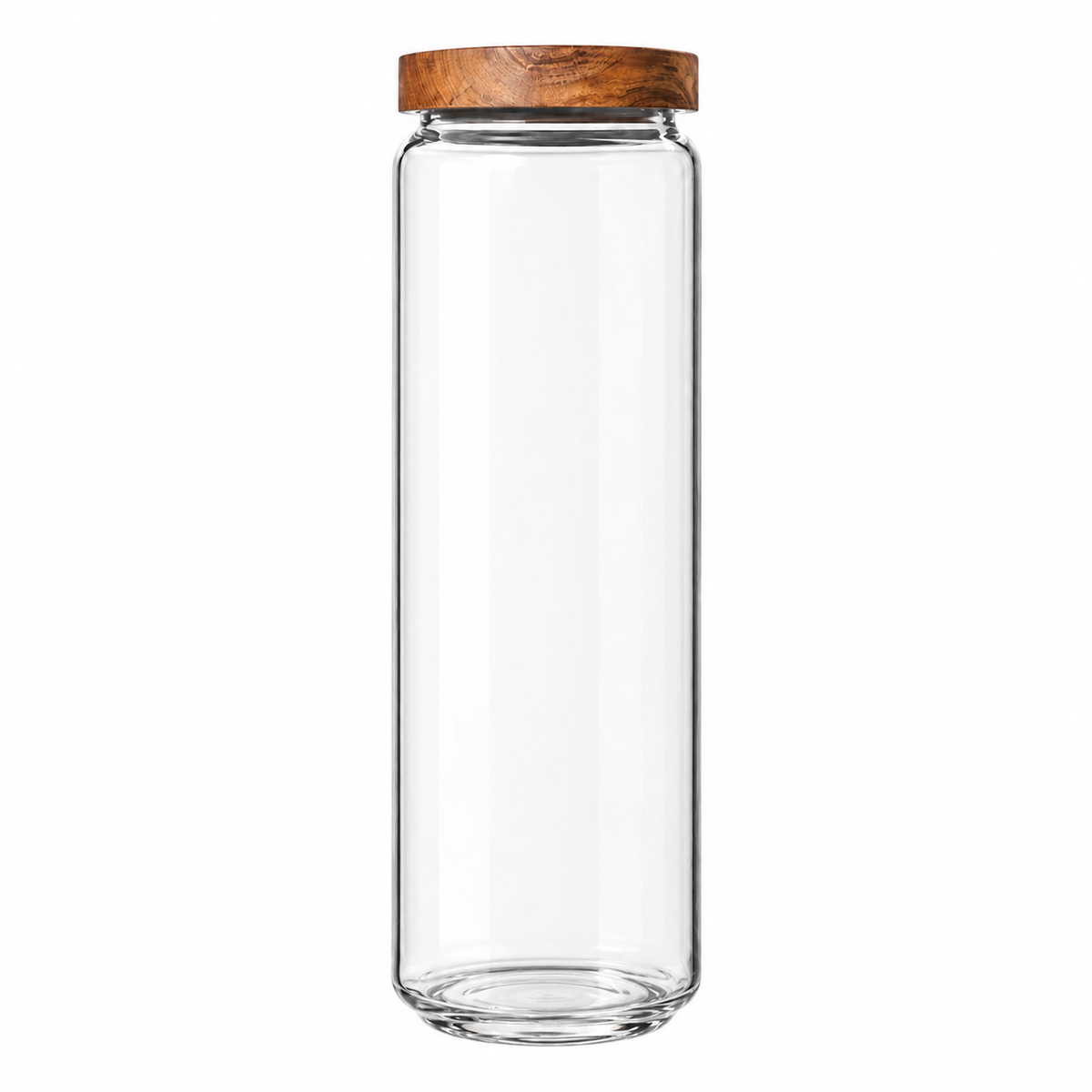 Glass Storage Jars with Acacia Wood Lids