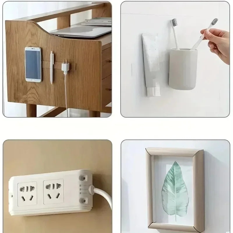 Reusable Double-Sided Nano Tape – Waterproof Transparent Wall Stickers, 20/30/50 Pcs