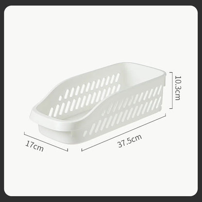 Kitchen Storage Basket – Rolling Under Sink Organizer, White