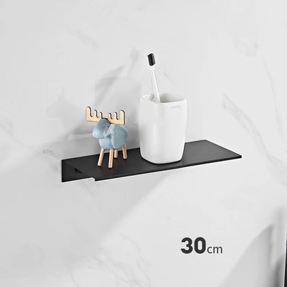 Aluminum Floating Shelf – Wall Mounted Storage for Bathroom & Room Decor