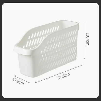 Kitchen Storage Basket – Rolling Under Sink Organizer, White