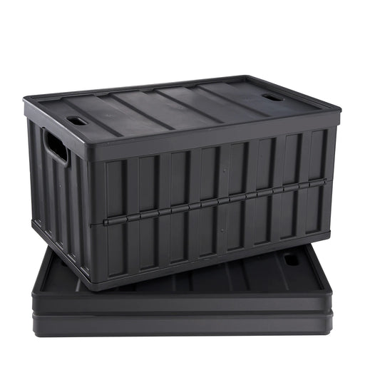 Collapsible Storage Bins – 3-Piece Stackable Utility Crate Set