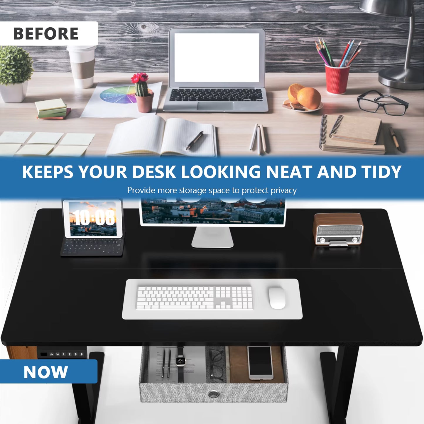 Electric Standing Desk – Height Adjustable for Home Office