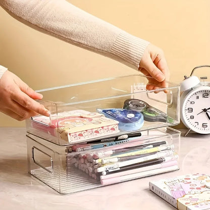 3 Piece Transparent Refrigerator Storage Box – Plastic Food Bin