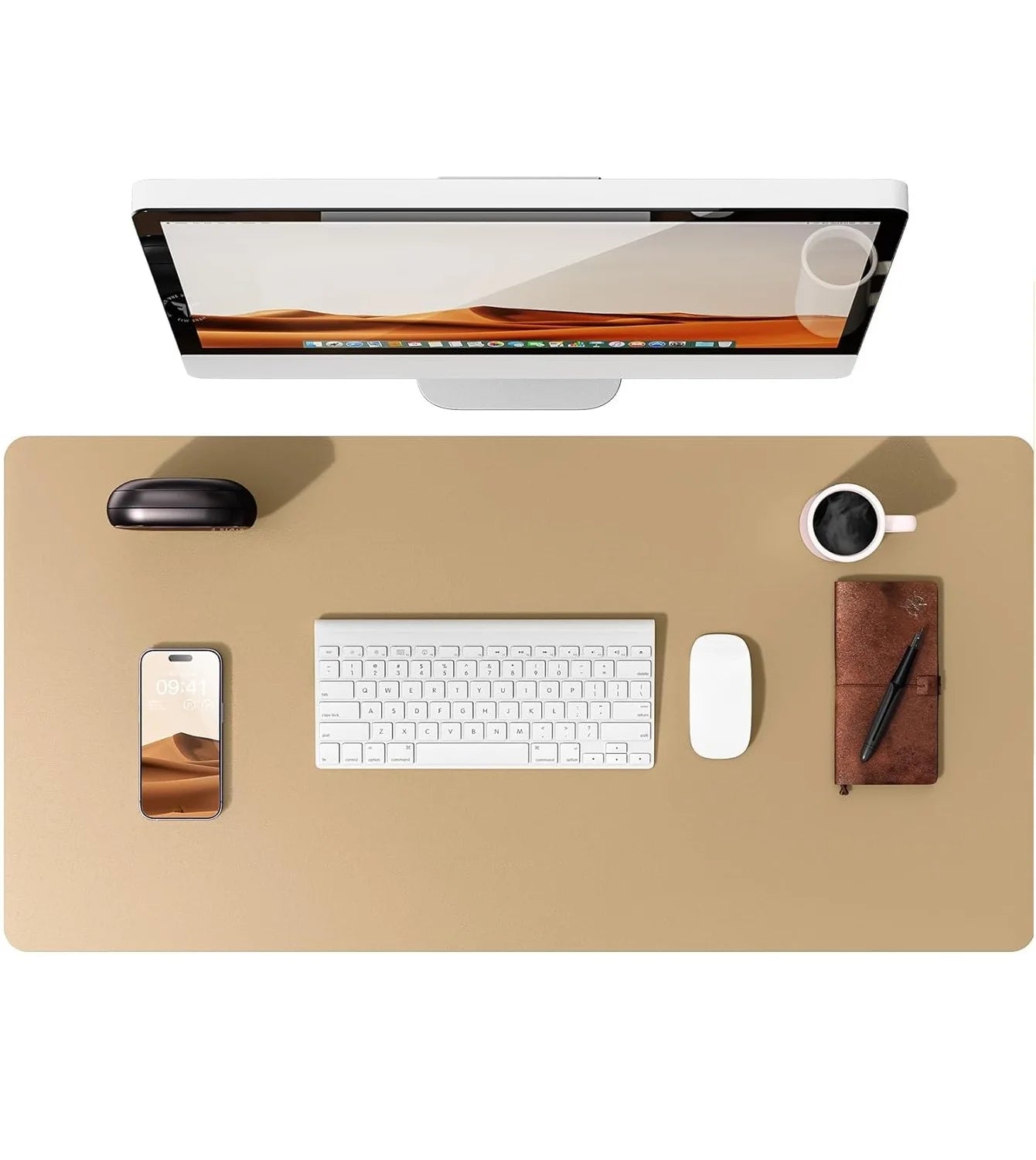 Premium PU Leather Desk Mat