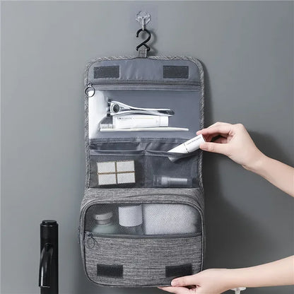 Hanging Toiletry Bag – Polyester Travel Cosmetic Organizer