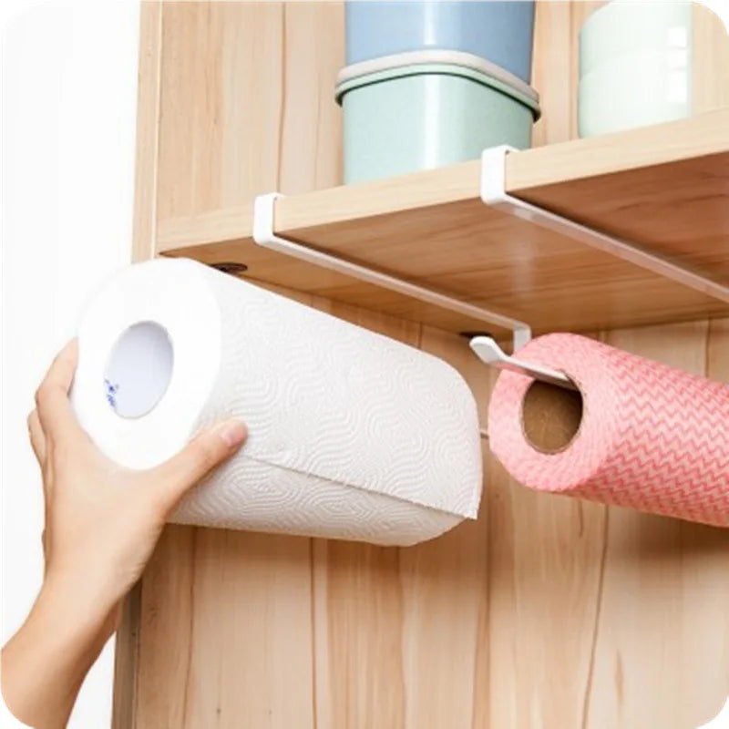 Under Cabinet Paper Towel Holder – No-Drill Kitchen Storage Rack