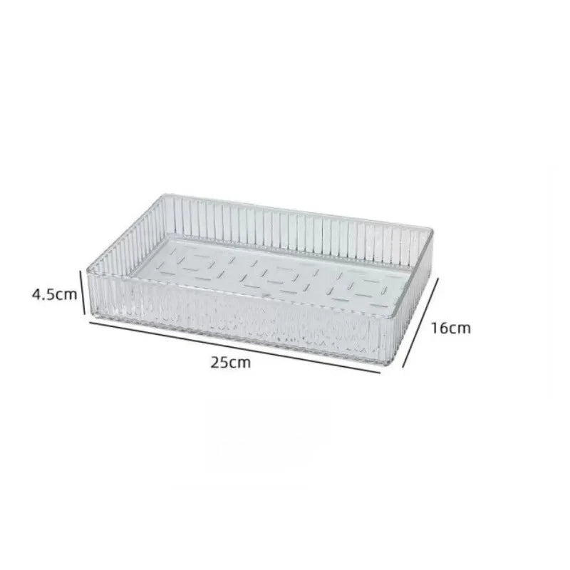 Stackable Acrylic Makeup Organizer – Adjustable Modular Trays