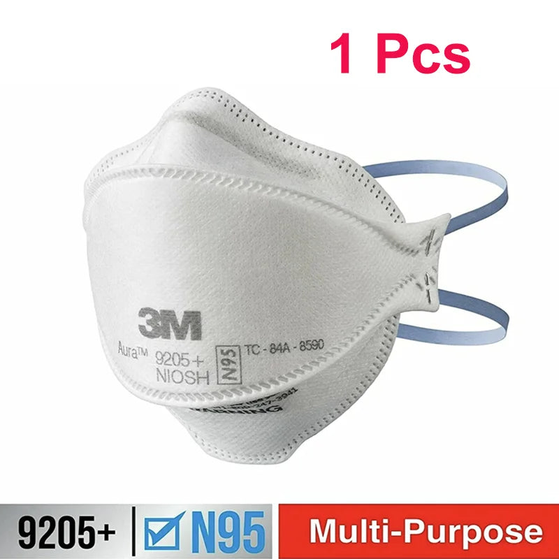 3M 9205+ Aura N95 Particulate Respirator – NIOSH Approved Safety Mask