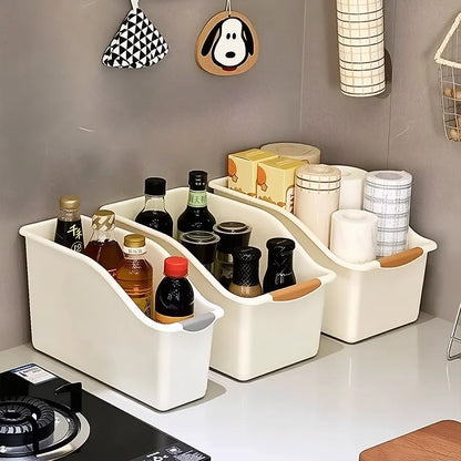 Under Sink Organizer – Pull-Out Plastic Storage Bins, 2/3 Pcs