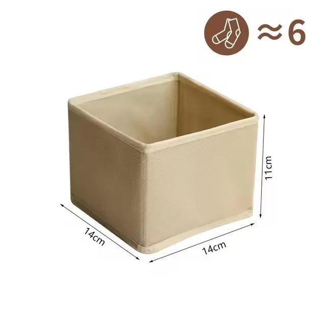Foldable Drawer Organizer – Non-Woven Fabric Storage Box for Clothes