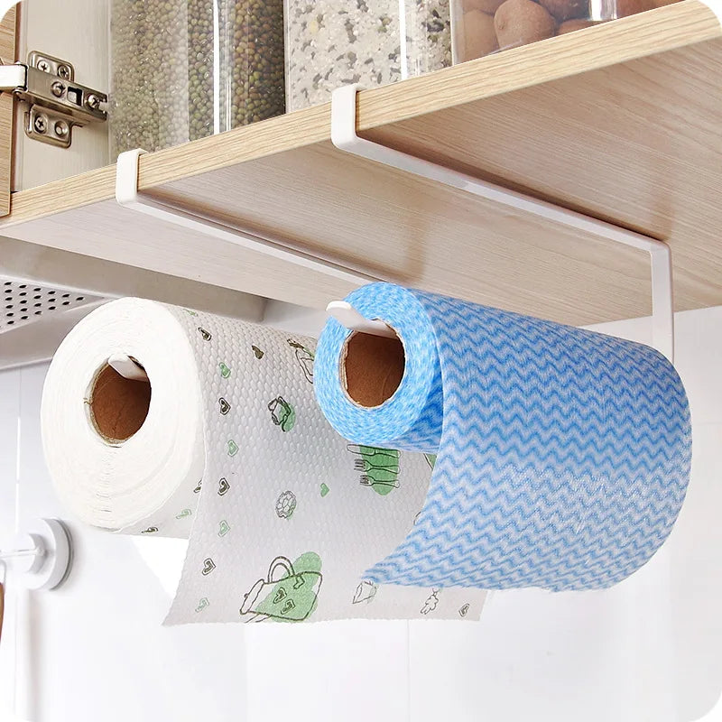 Under Cabinet Paper Towel Holder – No-Drill Kitchen Storage Rack