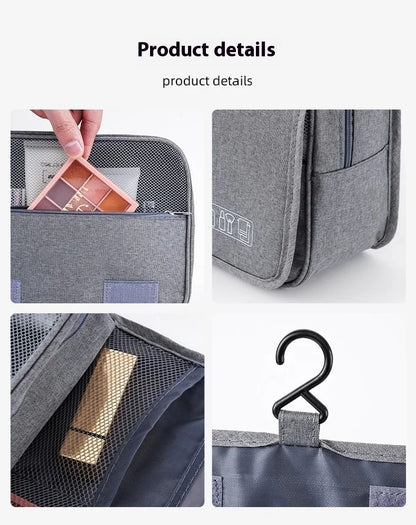 Hanging Toiletry Bag – Polyester Travel Cosmetic Organizer