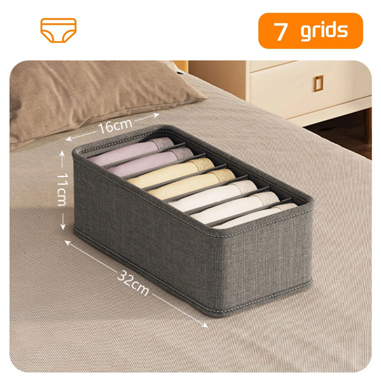 Drawer Organizer – Foldable Fabric Storage Box for Underwear