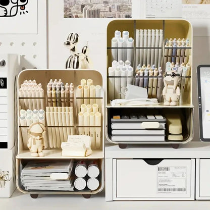 Multi-Layer Desk Organizer | Large Capacity Pencil Holder