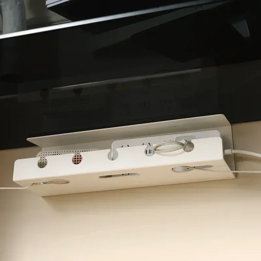 Under Desk Cable Management Tray – No-Drill Clamp Organizer