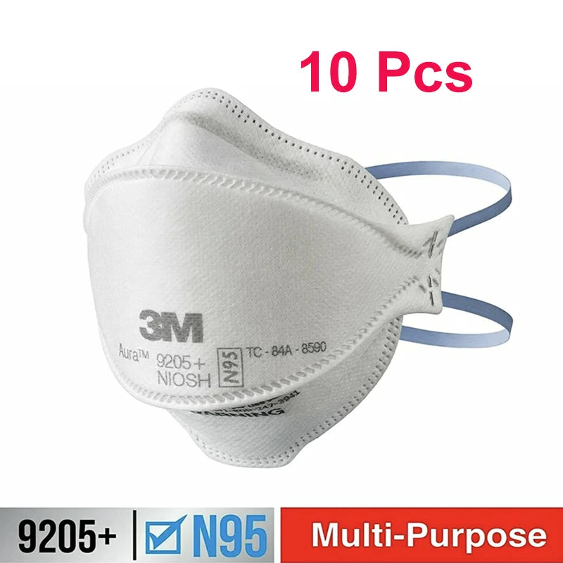 3M 9205+ Aura N95 Particulate Respirator – NIOSH Approved Safety Mask