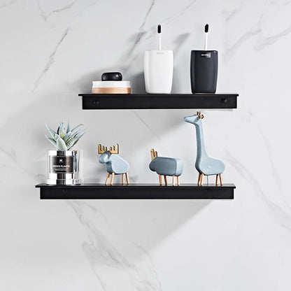 Aluminum Floating Shelf – Wall Mounted Storage for Bathroom & Room Decor