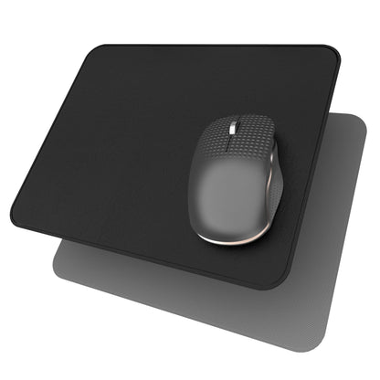Square Hard Mouse Pad – Ultra-Thin Wood-Textured PU Leather Mat