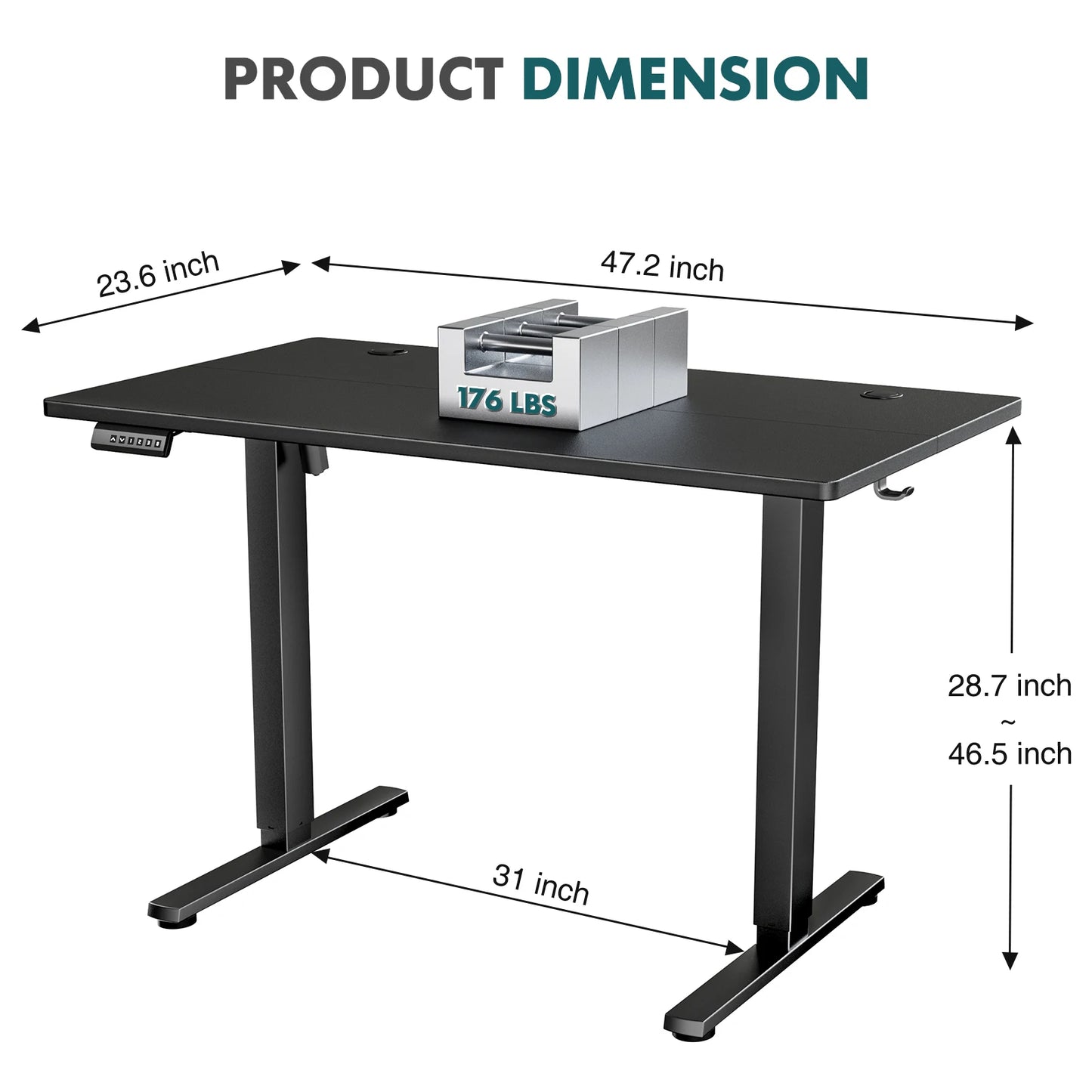 Electric Standing Desk – Height Adjustable for Home Office