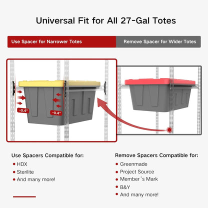 5-Tier Heavy-Duty Metal Storage Rack – 250 lb Capacity
