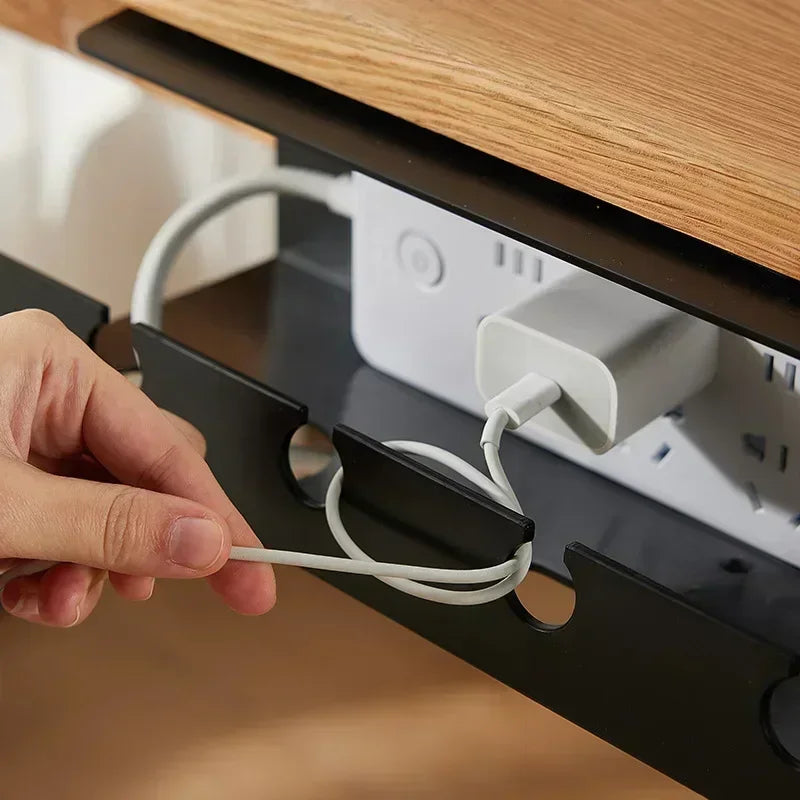 Under Desk Cable Management Tray – No-Drill Clamp Organizer