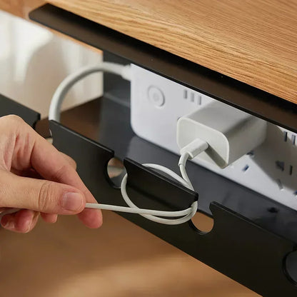Under Desk Cable Management Tray – No-Drill Clamp Organizer