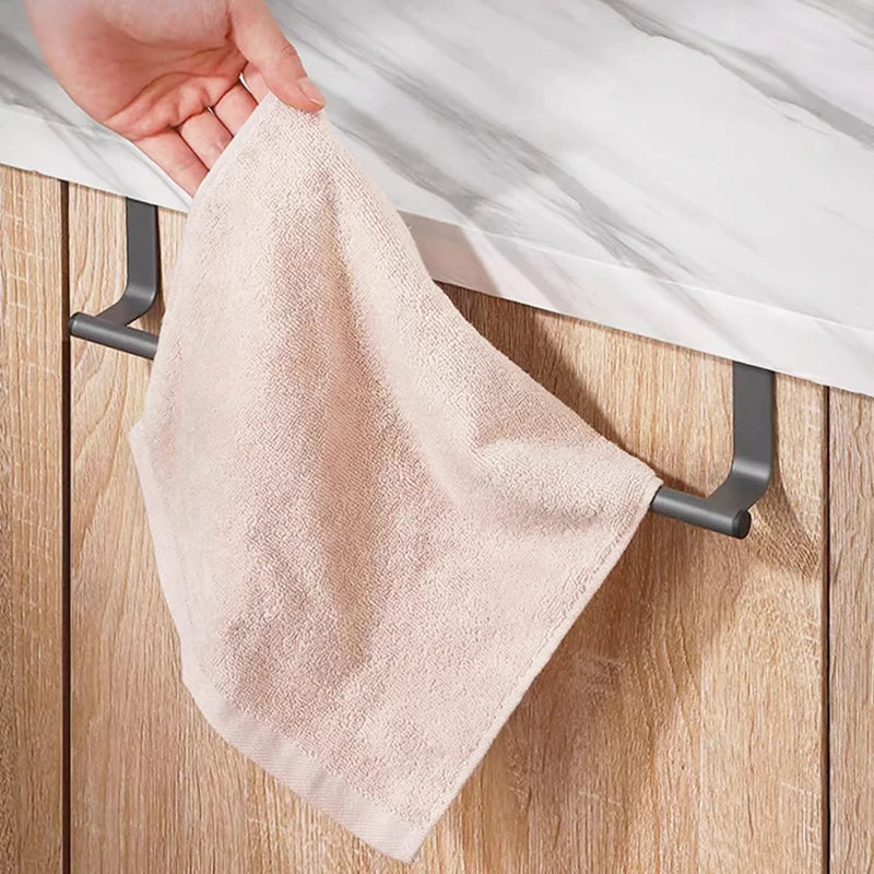 Stainless Steel Towel Rack – Kitchen & Bathroom Sink Holder