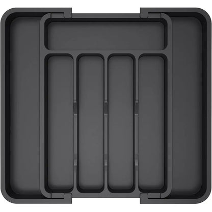 Silverware Organizer – 7-Compartment Plastic Tray
