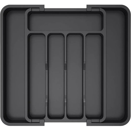 Silverware Organizer – 7-Compartment Plastic Tray