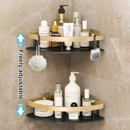 Wall Mounted Shower Caddy – Space Aluminum Corner Shelf