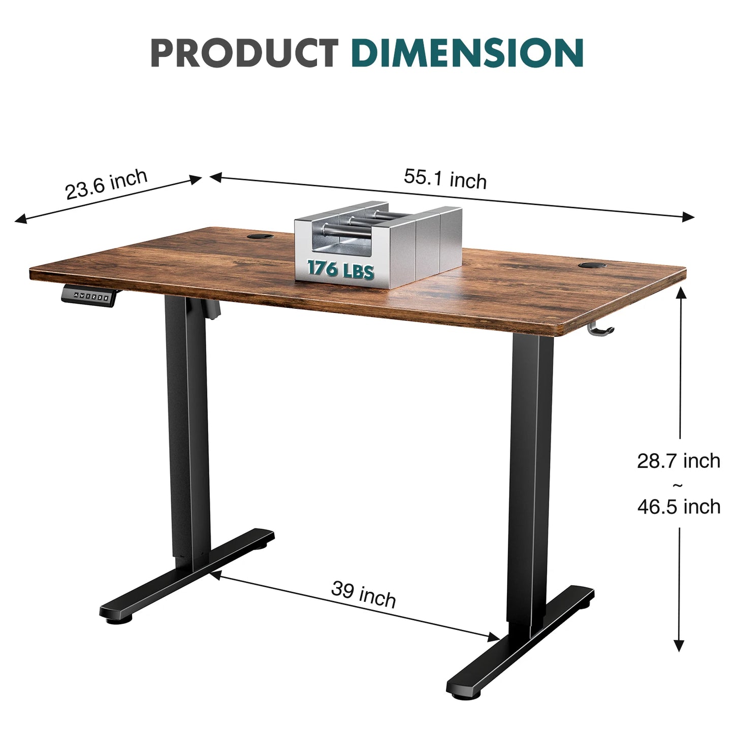 Electric Standing Desk – Height Adjustable for Home Office