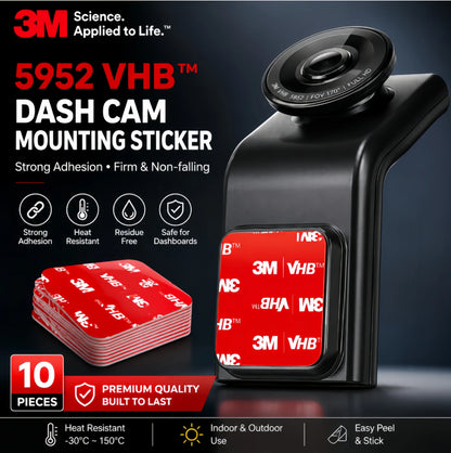 3M 5952 VHB Dashcam Mount Adhesive – Extra Strong Heat Resistant Tape