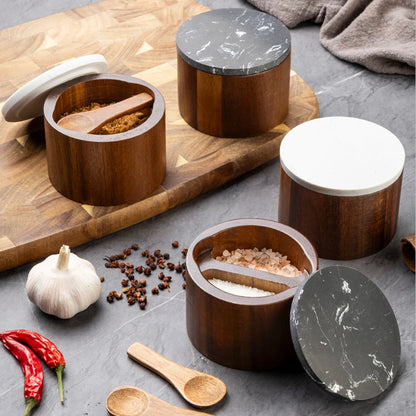 Wood Spice Jars