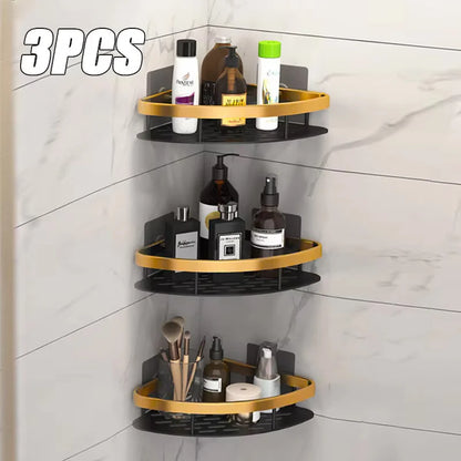 Wall Mounted Shower Caddy – Space Aluminum Corner Shelf