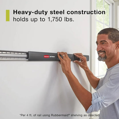 Rubbermaid FastTrack Garage Wall Storage System – 20-Piece Alloy Steel Kit