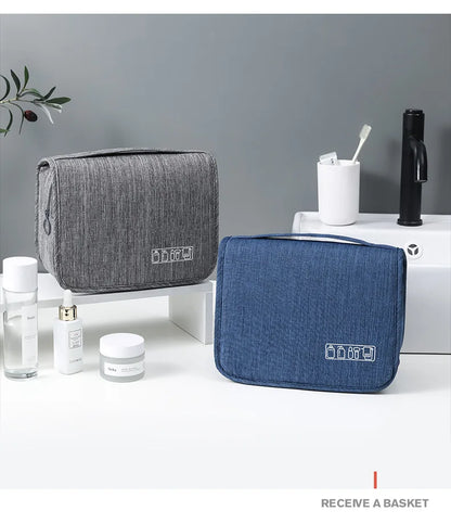 Hanging Toiletry Bag – Polyester Travel Cosmetic Organizer
