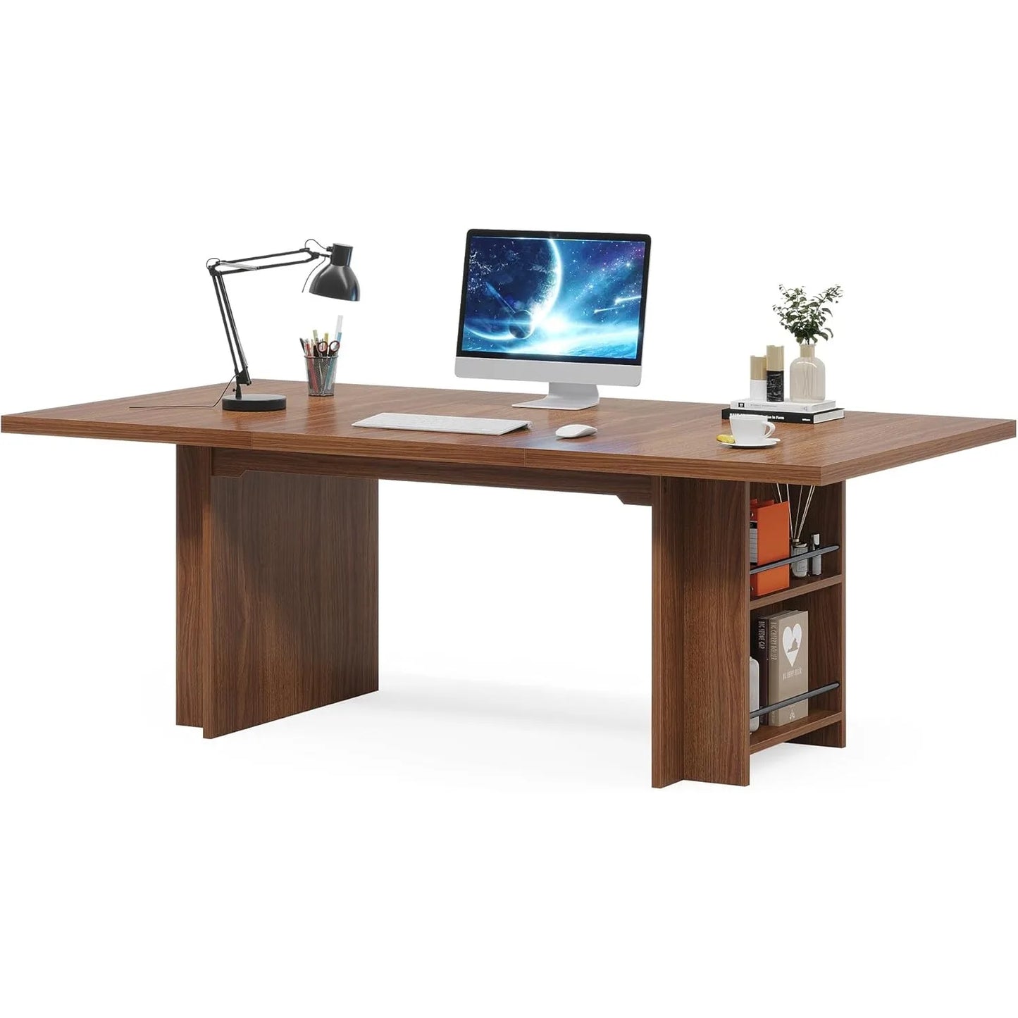 Large Home Office Desk with Storage