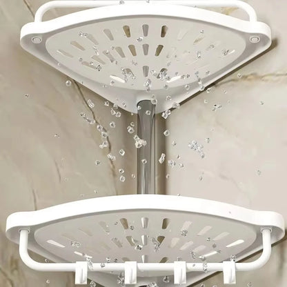 4-Tier Corner Shower Bar – Adjustable Metal Towel Rack