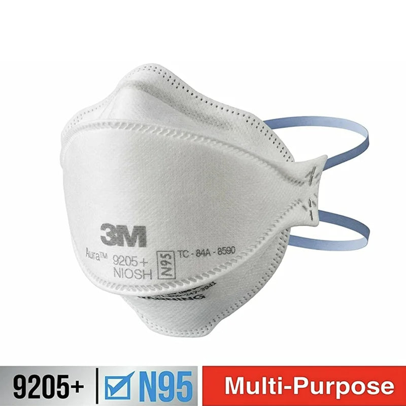 3M 9205+ Aura N95 Particulate Respirator – NIOSH Approved Safety Mask