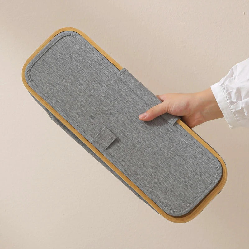 Toilet Paper Storage Basket – Foldable Fabric with Window