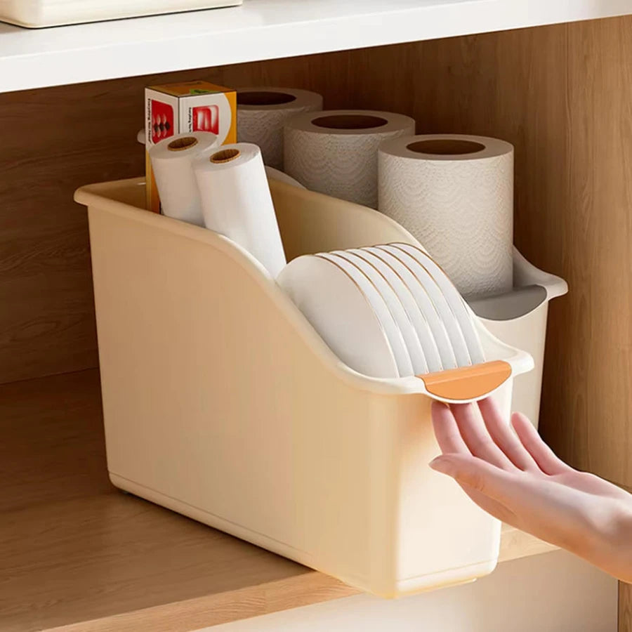 Under Sink Organizer – Pull-Out Plastic Storage Bins, 2/3 Pcs