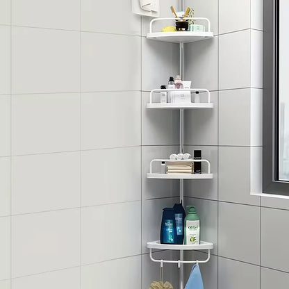 4-Tier Corner Shower Bar – Adjustable Metal Towel Rack