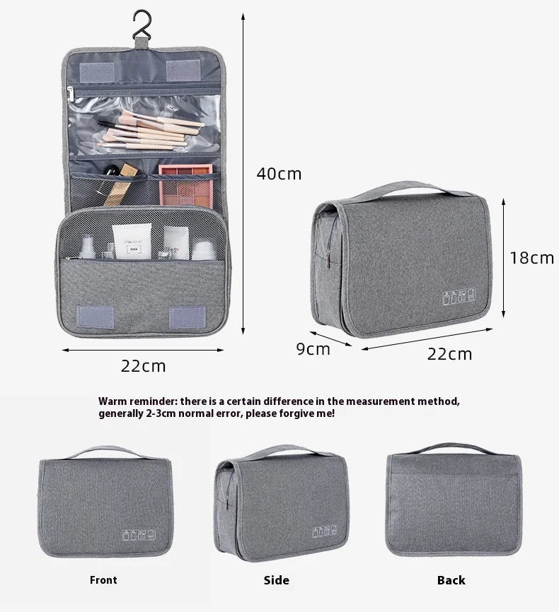 Hanging Toiletry Bag – Polyester Travel Cosmetic Organizer