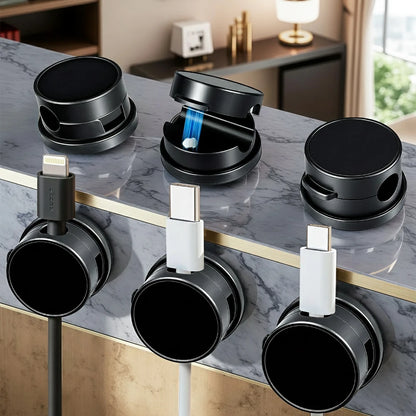 Magnetic Cable Clips – 6PCS Adjustable Cord Organizer Holder