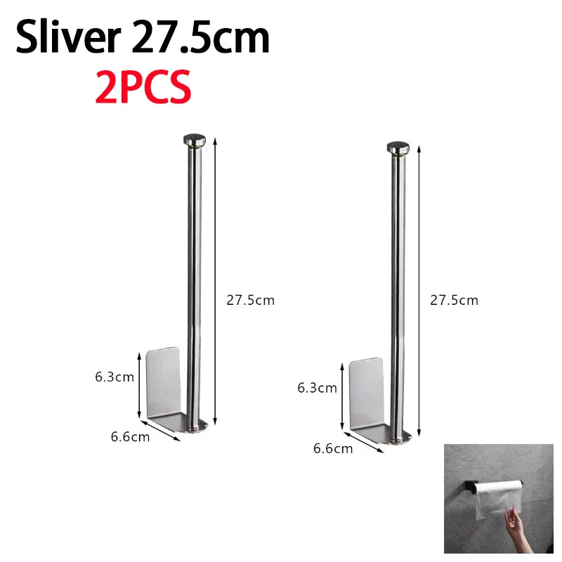Stainless Steel Paper Towel Holder – Under Sink Storage Rack