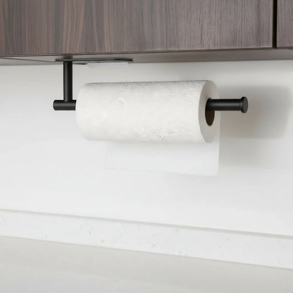 Adhesive Paper Towel Holder Under Cabinet – Rustproof Kitchen Organizer Rack