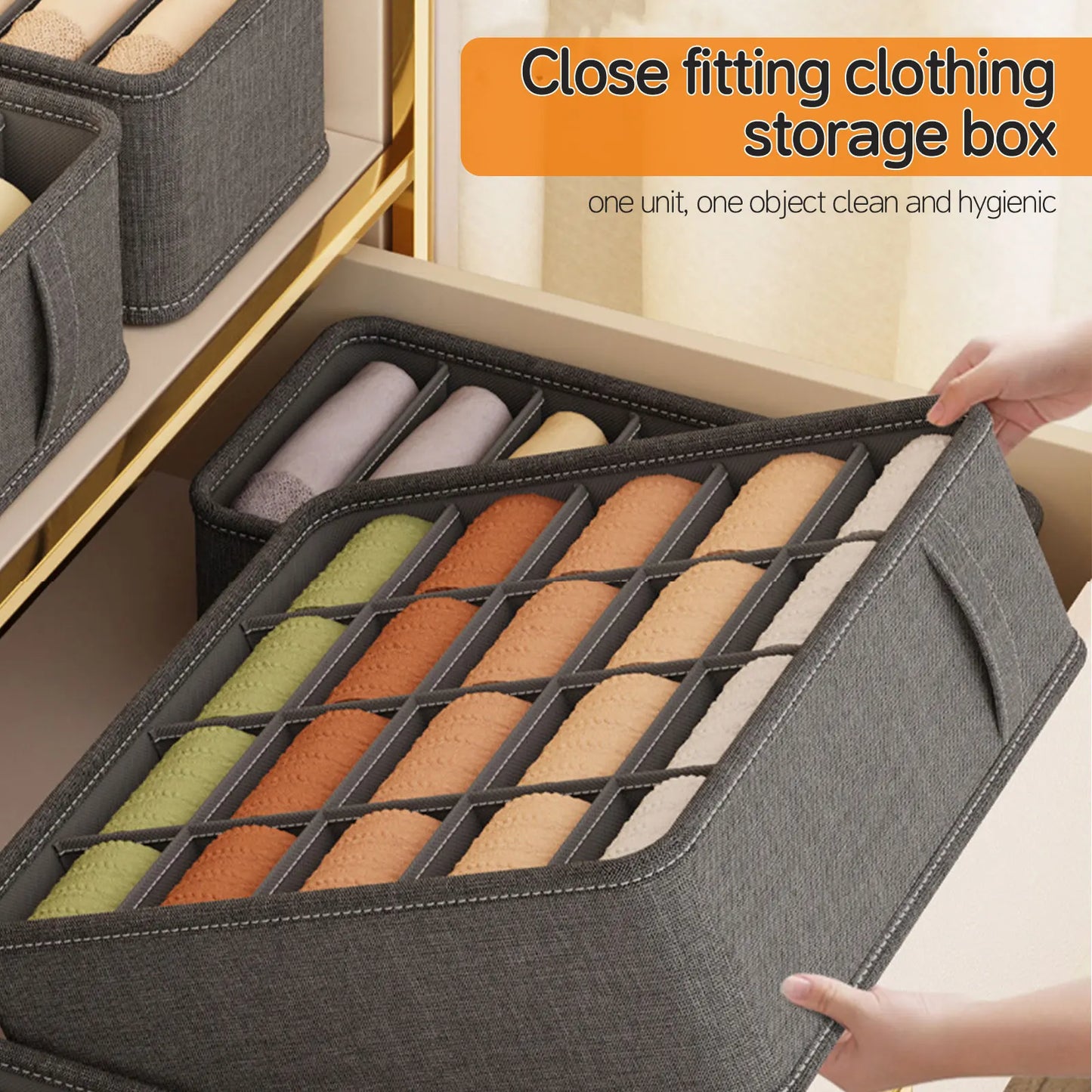 Drawer Organizer – Foldable Fabric Storage Box for Underwear